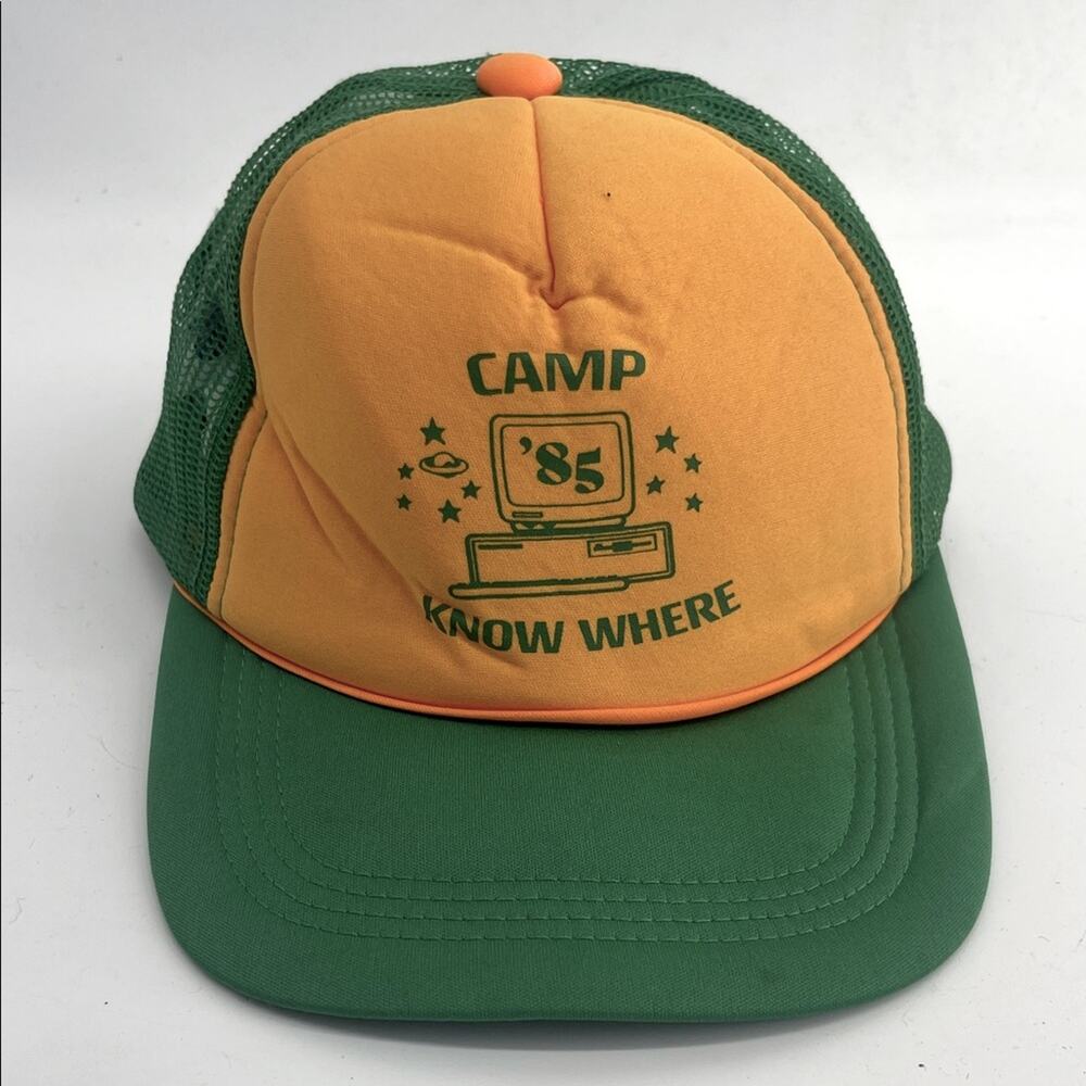 Stranger Things vintage inspired ‘85 Camp Know Where rope trucker adjustable hat